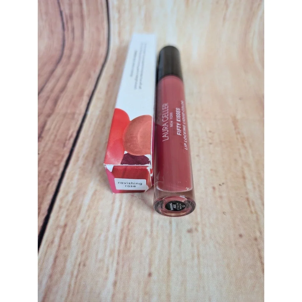 Laura Geller Fifty Kisses Lip Locking Liquid Color Ravishing Rose 0.11 oz